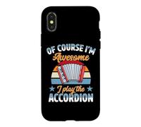Of Course I'm Awesome I Play The Accordion Case for iPhone X/XS