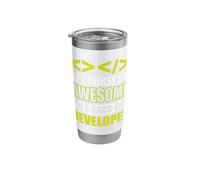 of Course I'm Awesome I'm a Back-end Developer Stainless Steel Insulated Tumbler