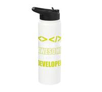 of Course I'm Awesome I'm a Back-end Developer Stainless Steel Insulated Water Bottle