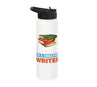 of Course I'm Awesome I'm a Creative Writer Stainless Steel Insulated Water Bottle