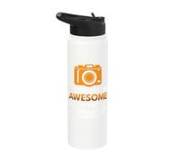 of Course I'm Awesome I'm The Photographer Stainless Steel Insulated Water Bottle