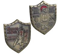 of God Eph 6:13-17 Challenge Coin Shield of Knight Templar Christ Soldiers Crusader Challenge Coin Collection