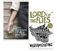 Of Mice and Men By Mr John Steinbeck & Lord of the Flies By William Golding 2 Books Collection Set