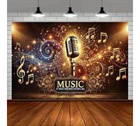 of music awakens the inner polyester party banner, suitable for rooms, studios, homes and gardens, holiday parties 240X180cm