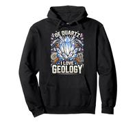 Of Quartz I Love Geology Geologist Science Funny Pullover Hoodie