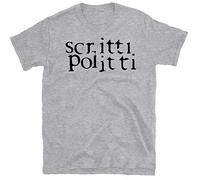 OF SCRITTI POLITTI T-Shirt. Public Image ltd Gang Four pop Group XTC The Fall Grey L
