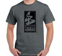 OF Suburban Base T-Shirt Record Label Herren Musik Dschungel Hardcore Trommel & Top Dark Grey
