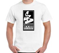 OF Suburban Base T-Shirt Record Label Herren Musik Dschungel Hardcore Trommel & Top White L
