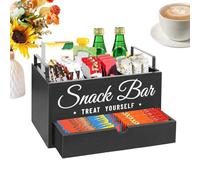 of the Coffee Station, Tea and Coffee for Counter, Kitchen Holder with Drawer for Pod Cups, Tea Syrup Stirrer, Sugar Steamer, House, Farmhouse, Apartment Apartment