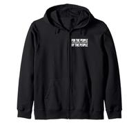 OF THE PEOPLE BY THE PEOPLE GETTYSBURG ADDRESS LINCOLN Zip Hoodie