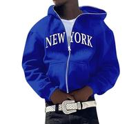 Of The Sweatshirt Mens Y2K Zip Up Hoodie Jumpers Teachers Gifts Sports Yoga Men's Fashion Leisure Comfortable New York English Letter Printing Full Zip Hooded Sweater Promotion Sale Clearance
