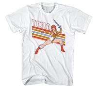 of The Universe Teela Retro Stripes Men's T Shirt Eternia Royal Guard