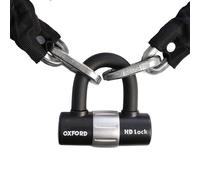 OF159 Motorcycle HD Chain Lock 9.3mm x 1.5mtr Motorbike Padlock Security Oxford