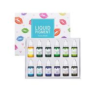 Ofanyia 12 Colors Liquid Pigment Set for DIY Lip Gloss and Lipstick - Moisturizing Colorant Kit
