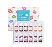Ofanyia 12 Colors Liquid Pigment Set Lip Liquid Color DIY Lip Gloss and Lipstick Colorant Moisturizing Lip Liquid Color Kit