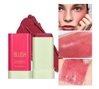 Ofanyia Cream Blush Stick, Unique Roating Design Multi-Use Blush Stick for Lip and Cheek Tint, Lightweight Easy to Blend Natural Cream Blusher, Matte Texture Blush Face Stick (02# Hot Red)