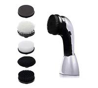 OFAY Electric Polishing Machine, Multi-Function Portable Hand-Held Shoe Polisher, Leather Sofa Car Seat Cleaning Brush Leather Care Machine,Silver
