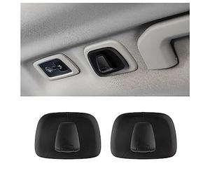 OFBAND 2PCS Roof Car Hooks,Car Hooks for Purses and Bags Compatible with Volvo XC40 XC60 XC90 S60 S90 V60 V90,Car Essentials Coat Hooks for Hanging Clothes,Bags,Umbrellas (Black/2pcs)