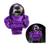 OFBAND Gear Shift Knob Cover,Automotive Interior Accessories Shift Knobs Fashionable Hooded Shirt Car Shifter Knobs Cover Trim,Universal fit Shift knob Cover Car Interior Decor Accessories (Purple)