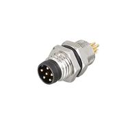 OFBMXGKAO 5 PCS M8 Sensor Connector Flange - Waterproof Aviation Plug & Socket 3/4/5/6/8 Pin Male & Female Proximity Switch Seat