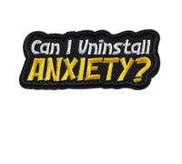 OFC-P Can i uninstall Anxiety Patch,Funny Meme Embroidered Tactical Military Patches - Hook and Loop Fastener