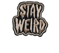 OFC-P Stay Weird Patch,Funny Meme Embroidered Tactical Military Patches - Hook and Loop Fastener