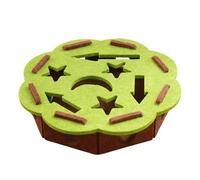 Ofcwoa Cat Puzzle Toy Box, Interactive Claw Grinder with 2 Bell Balls, Scratching Barrel for Nail Care, for Kittens for Furniture and Carpet Protection in the Home