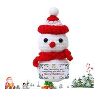 Ofcwoa Christmas Crochet Doll, Christmas Table Decoration - Cute Christmas Decoration for Indoor Use, Emotional Support, Crocheted, Small Desktop Decorations, Figures, Home Decoration