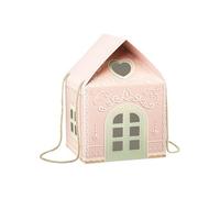Ofcwoa Christmas Treat Box | House Shaped Paper Container for Sweets, Christmas Snack Box | For Chocolate Fruits Crafts Party Stocking Fillers Family Reunion Office