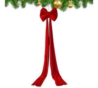 Ofcwoa Giant Bow for Christmas Tree, Velvet Pre-Tied Large Christmas Decoration, Christmas Tree Bow Topper, for Indoor, Outdoor, Door, Front Stairs, Holidays, Autumn
