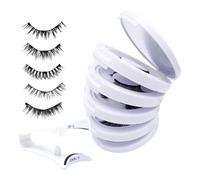 Ofcwoa Magnetic Eyelashes for a Natural Look | 5 Pairs Reusable Glueless Accessories for Eye Makeup | Magnetic False Eyelashes - For Beginners and Professionals as well as for Wife and