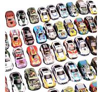 Ofcwoa Toy Cars for Children - 48 Pieces Inertial Truck Models, Retractable Cars | For And Girls Birthday Party Stocking Filler Decoration Home Decoration Desk Playroom And