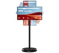OFD 22-Inch Portable TV on Wheels 1080P,4GB RAM+64GB ROM,Rotating Touchscreen Monitor 100% sRGB,Tablet Screen with Base,Android 13 OS,6000mAh Battery(4-6H),Standbyme Rolling TV(Without Webcam),Black