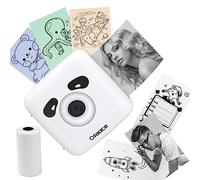 Ofeace Portable Thermal Printer, 300DPI Mini High-Resolution, Bluetooth Inkless Photo Compatible With Android/iOS, Wireless for Photo List Note Labels, Design in Panda