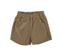 ofeirhz 4 Short Children's Shorts Boys and Girls Casual Overalls Baby Thin Wear Pants Solid Color Multi Color Multi Size Optional Flute Shorts (Coffee, 12-18 Months)