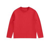 ofeirhz Athletic Thermal Boys Sleeve Shirts Thermal Knit Crew Neck Youth Kids Boys Thermal Shirts Large T Shirt (Red, 9-10Years)