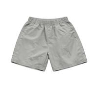ofeirhz Boy Short Plus Size Boys' Summer Trousers Children's Summer Shorts Mid to Large Boys' Summer Cargo Pants Five Point Pants Elastic Waist Boy Shorts (Light Ashy, 11-12 Years)