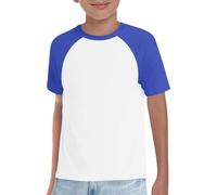 ofeirhz Boys Graphic Top Short Sleeved Boys and Girls Summer Thin Baby Summer Clothes Boy Shorts Color Matching Pure Cotton Home Clothes Boy Top Hats (Light Blue, 4-5 Years)