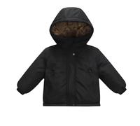 ofeirhz Boys Winter Coat Toddler Boys Down Coats Boy Short Coat Warm Cold Proof Boy Down Jacket for Kids (Black, 18-24 Months)