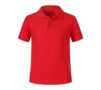 ofeirhz Infant Boys Tops Up Short Sleeved Top for 4 to 8 Years Fort Night Shirts (Red, 7-8 Years)