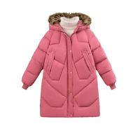 ofeirhz Kids Coats Girls Size 12 Puffer Parka Overcoat with for 513 Years Girl Winter Jacket Size 6 Winter Coat (Pink, 9-10Years)