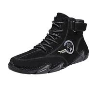 ofeirhz Running Shoes Mens Non-Slip High Range Running Trainers Wide Fit Work Trainers Deep Lugs Sturdy Grip Hiking Shoes Mountain Trekking Backpacking Trainer Anti-Smashing Puncture Proof