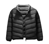 ofeirhz Water Apparel The Boys Medium Weight Puffer Wind Water Kids Down Jacket Girls (Black, 5-6 Years)