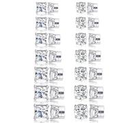 Ofeiyaa 14 Pairs Magnetic Earrings for Men Women Non Piercing Round Square CZ Stud Earrings Stainless Steel Fake Clip on Earring Jewelry Set 4-10MM Silver Color, Stainless Steel, Cubic Zirconia