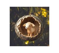 ofertas de 2024 Animal Christmas Ornaments Christmas Tree Ornaments Little Animals Pattern Acrylic Decoration Forest Animal Hanging Ornament Animal Lovers Gift