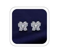 ofertas del dia de hoy relampago Flower Stud Earrings 925 Sterling Silver Plumeria Earrings for Women Hypoallergenic Cubic Zircon Cute Flower Stud Earrings Jewelry Gifts for Birthday Christmas