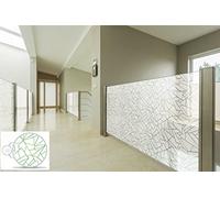 Off Beat Tiled Window Film - Meira A Self Adhesive, Decorative Privacy Window Film, Glass Sticker, Frosted Tiled Film 2mx76cm (30")