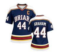 Off Campus Hockey Merch Jersey Graham 44 & Logan 22 & Tucker 46 & Di Laurentis 66 Briar U Jersey Shirts Unisex Short Sleeve Briar Hockey Shirts Sports Inspired Tshirts Off Campus Gift for Fans