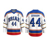 Off Campus Merch Off Campus Hockey Jersey Graham 44 & Logan 22 & Tucker 46 & Di Laurentis 66 Briar U Jersey Shirts Men/Women Unisex Long Sleeve Briar Hockey Shirts for Fans