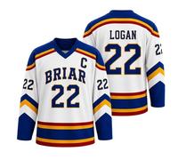 Off Campus Merch Off Campus Hockey Jersey Graham 44 & Logan 22 & Tucker 46 & Di Laurentis 66 Briar U Jersey Shirts Unisex Long Sleeve Briar Hockey Shirts for Fans 03-Royal Blue 4XL